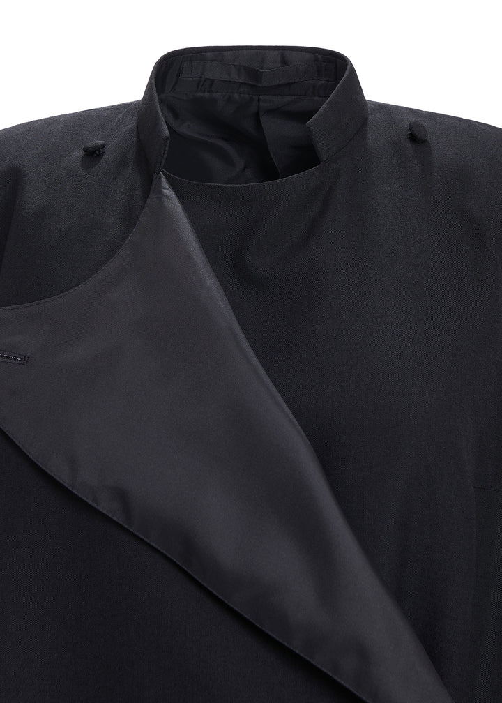 Tailored Double Breasted Clergy Cassock | Black | Men's
