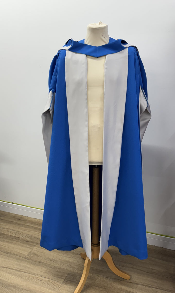 Academic robe Bath Spa Phd gown and hood