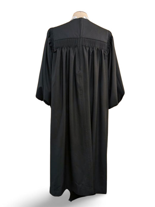 Custom Preaching gown with bell sleeves back fastening