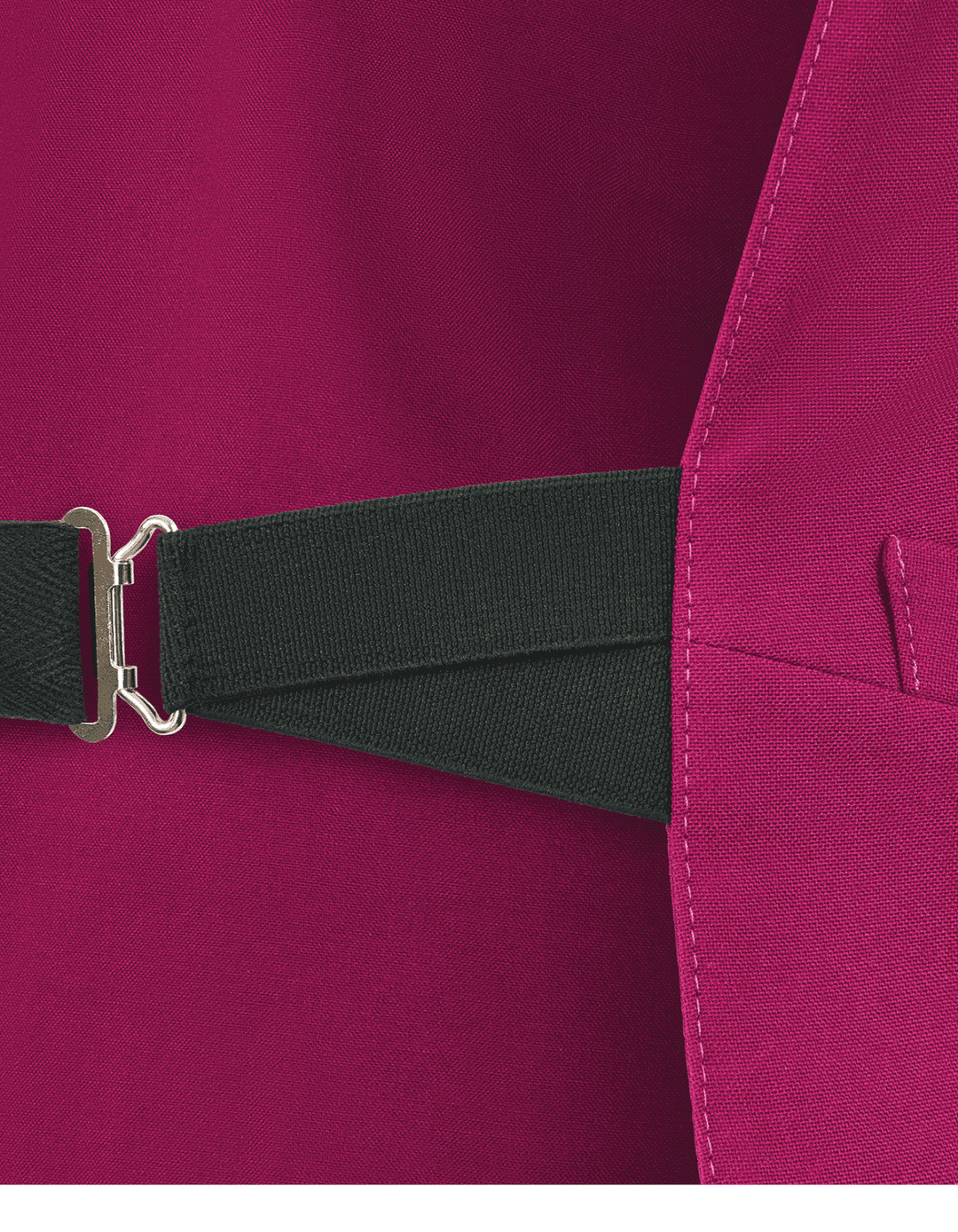 Plain Front Slip Stock Collar Rabat - Roman Purple