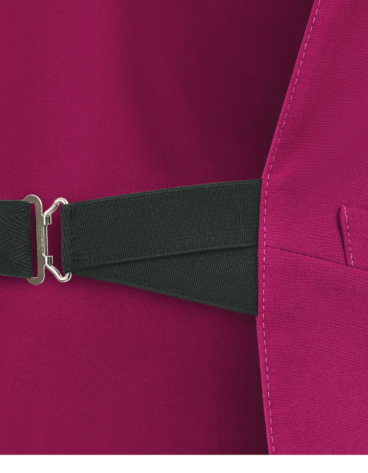 Plain Front Slip Stock Collar Rabat - Roman Purple