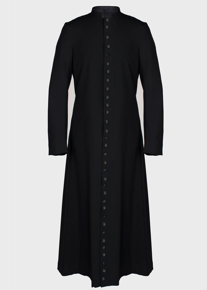Tailored Single Breasted Clergy Cassock | Black | Ladies