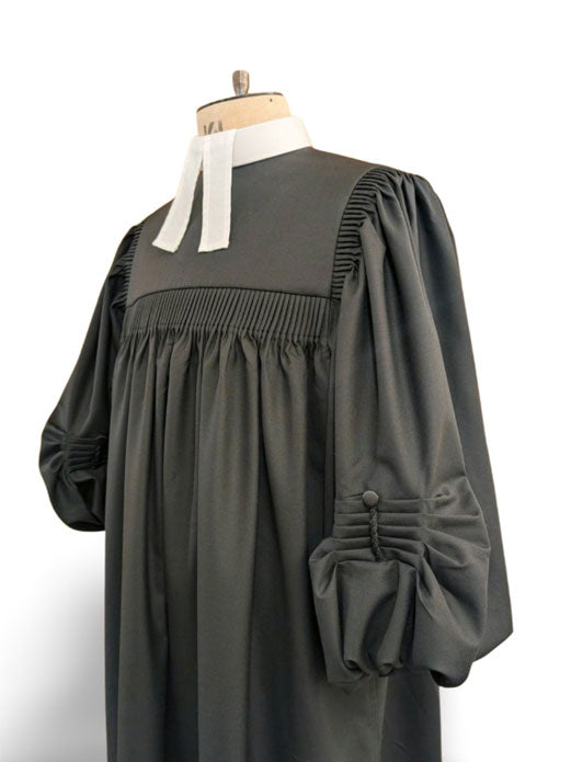 Custom Geneva Preaching Gown - Lutheran Talar Style with bell sleeves