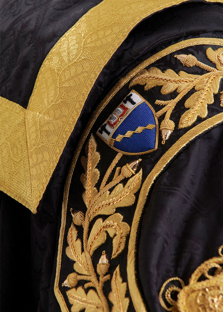 ceremonial robe - shoulder wing close up