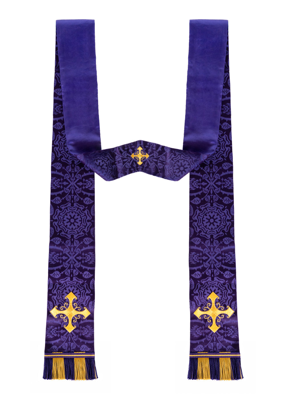 Anglican style stole in violet Glastonbury