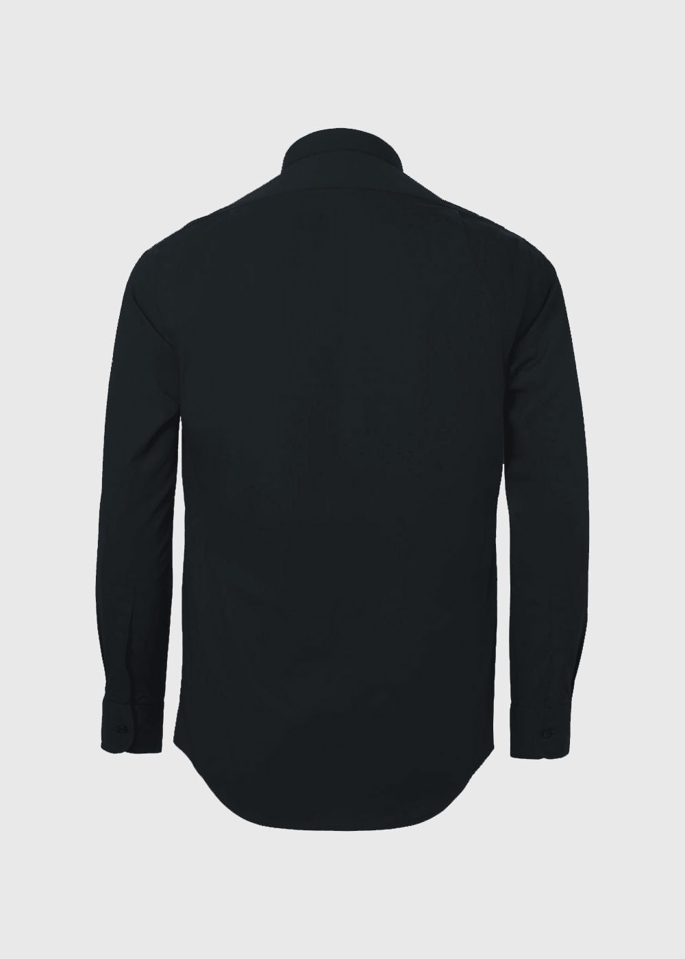 Classic fit tunnel neck black clergy shirt