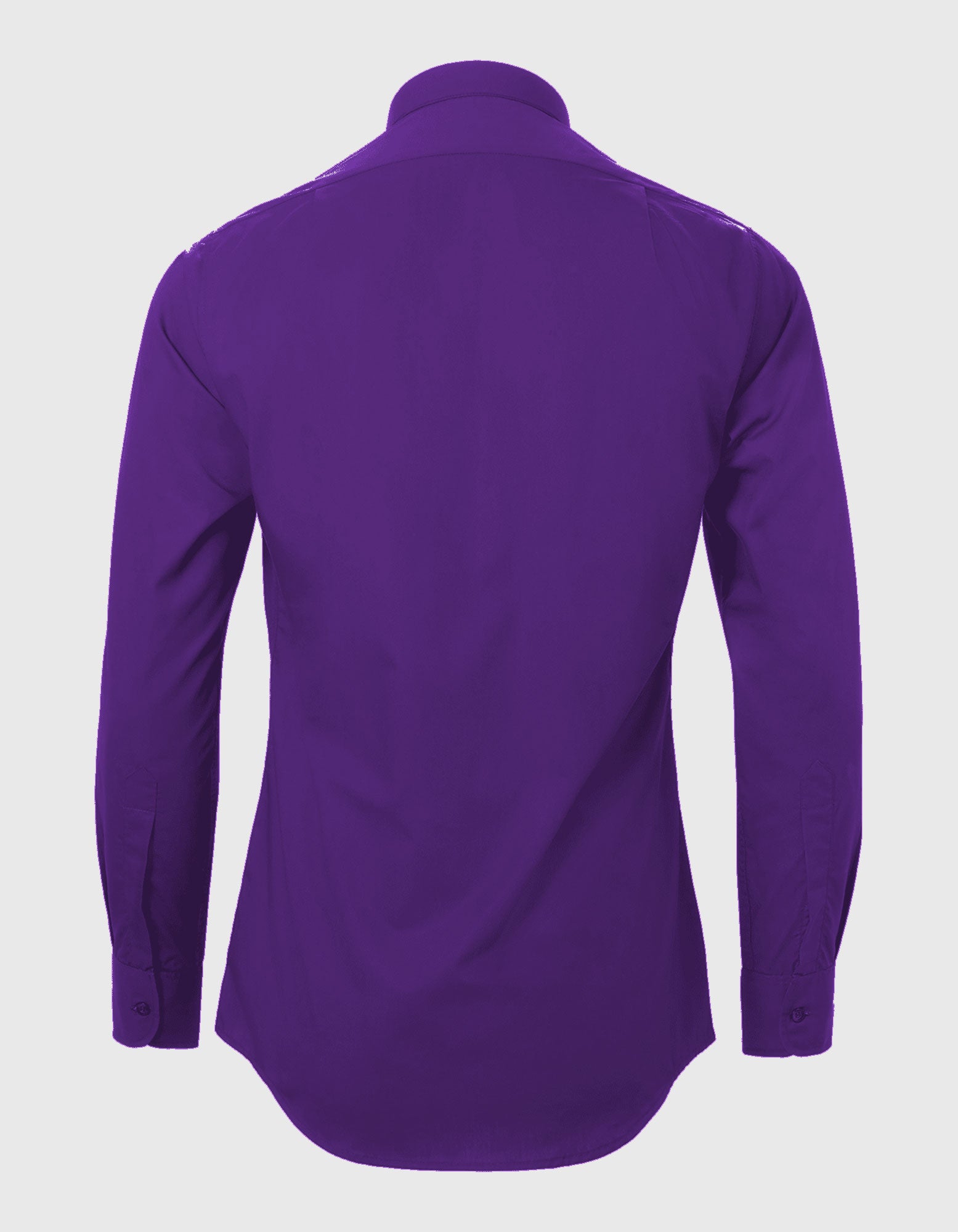 Blue purple slim fit tunnel neck clergy shirt mens