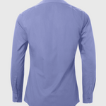 blue slim fit tunnel neck clergy shirt