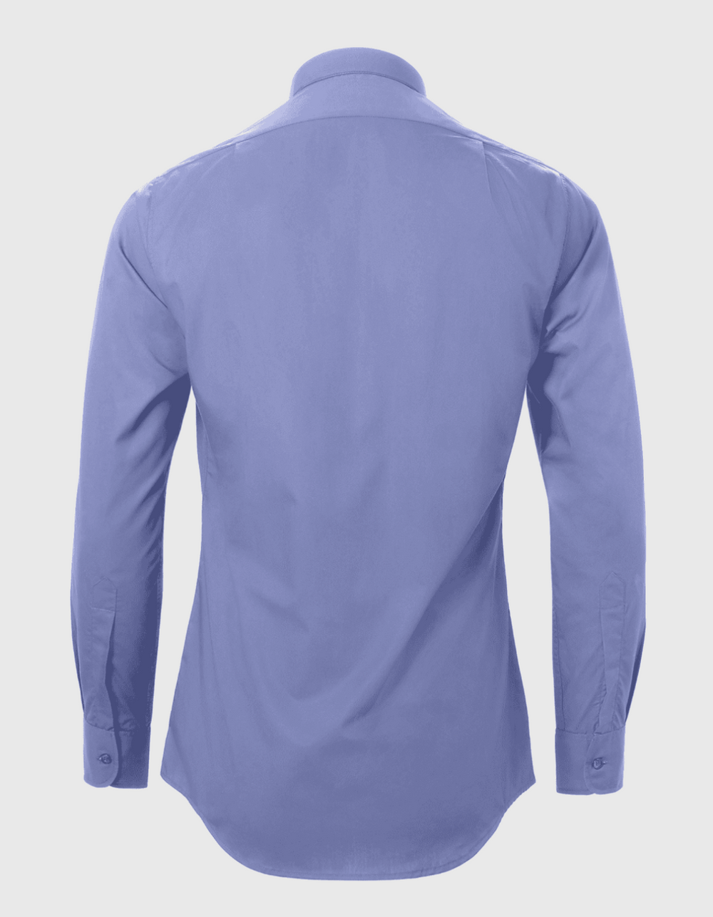 blue slim fit tunnel neck clergy shirt