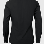 Mens clergy tunnel neck shirt back