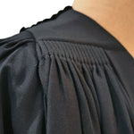 Geneva Slyle Peaching Gown yoke gathering