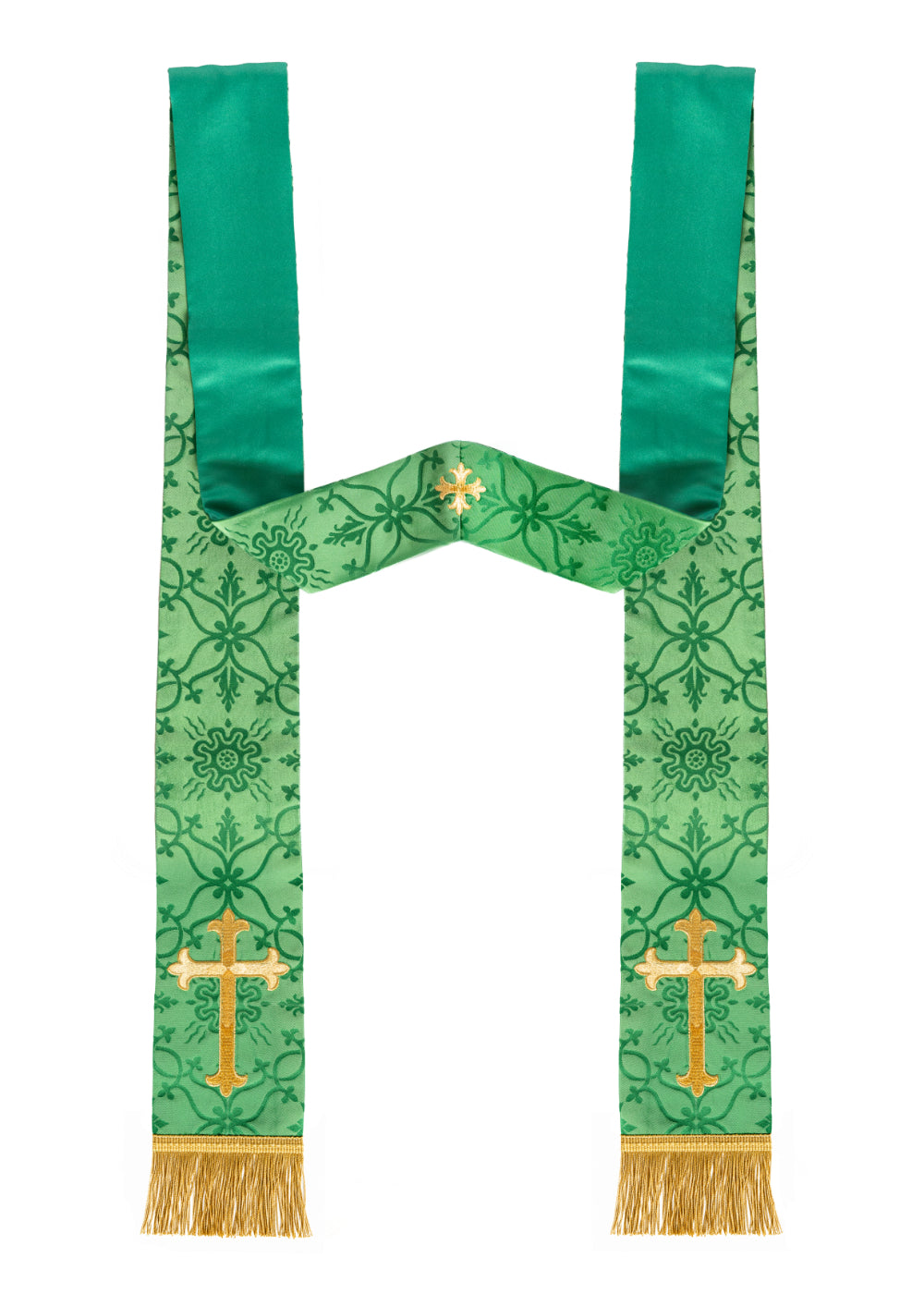 Green stole with latin cross