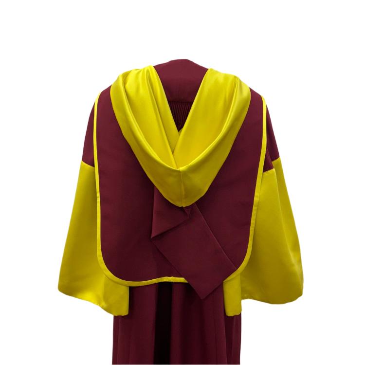 Cardiff met PhD gown and hood