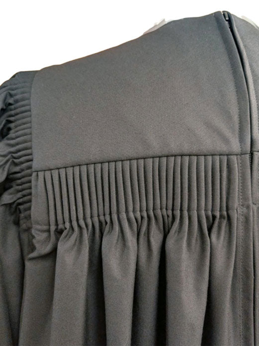 Custom Preaching gown with gathered yoke and back concealed zip