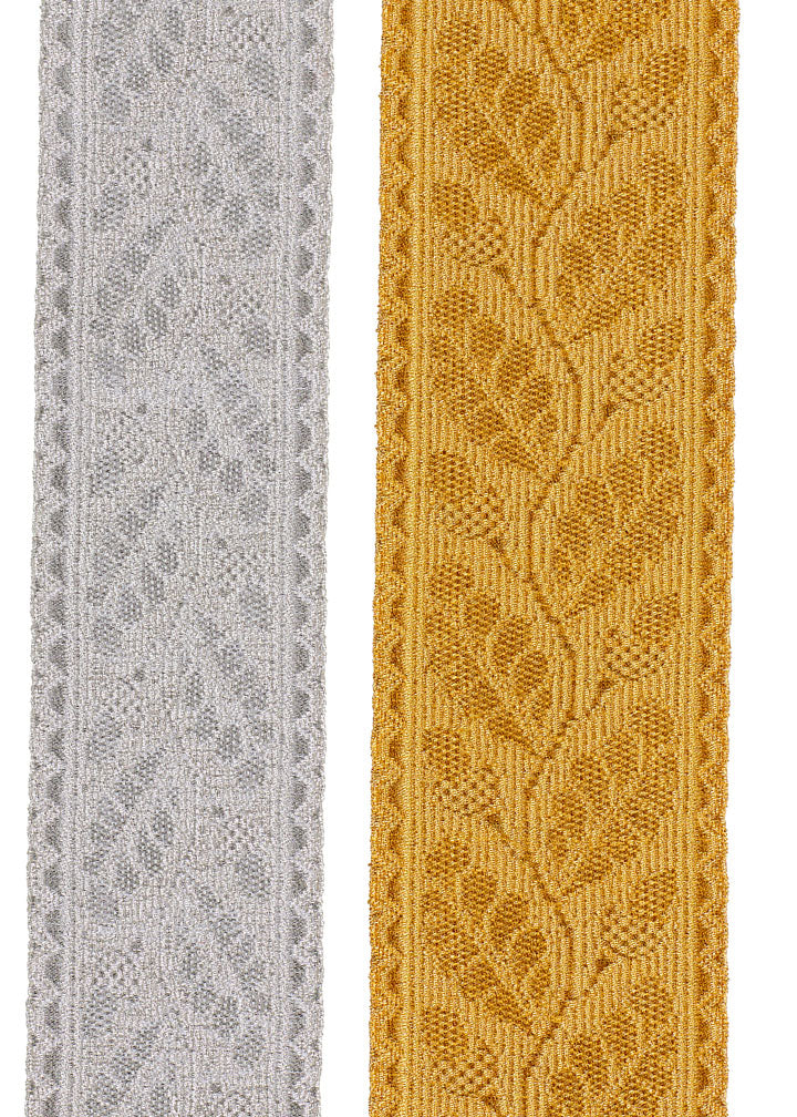 oakleaf braid in gold and silver