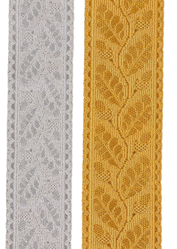 oakleaf braid in gold and silver