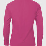 Red purple slim fit tunnel neck clergy shirt