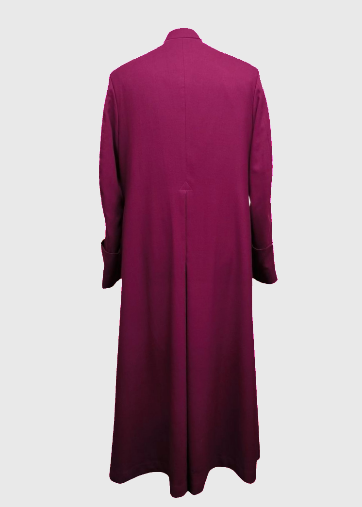 Single Breasted Clergy Cassock | Roman Purple | Men's