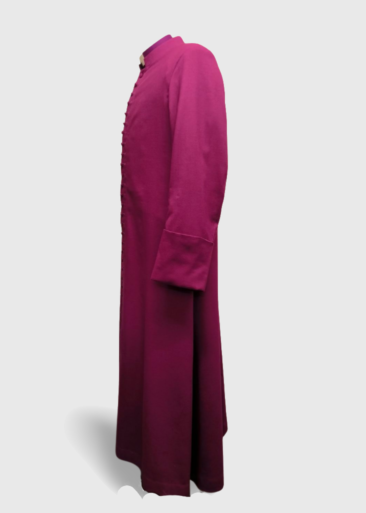 Single Breasted Clergy Cassock | Roman Purple | Men's