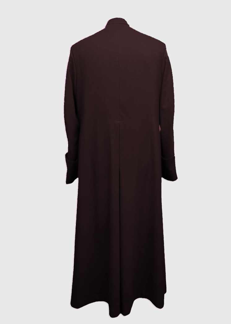 Single Breasted Clergy Cassock | Black | Men's