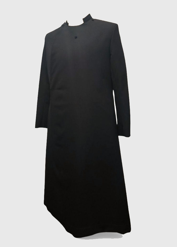 Tailored | Double Breasted Clergy Cassock | Black | Men's