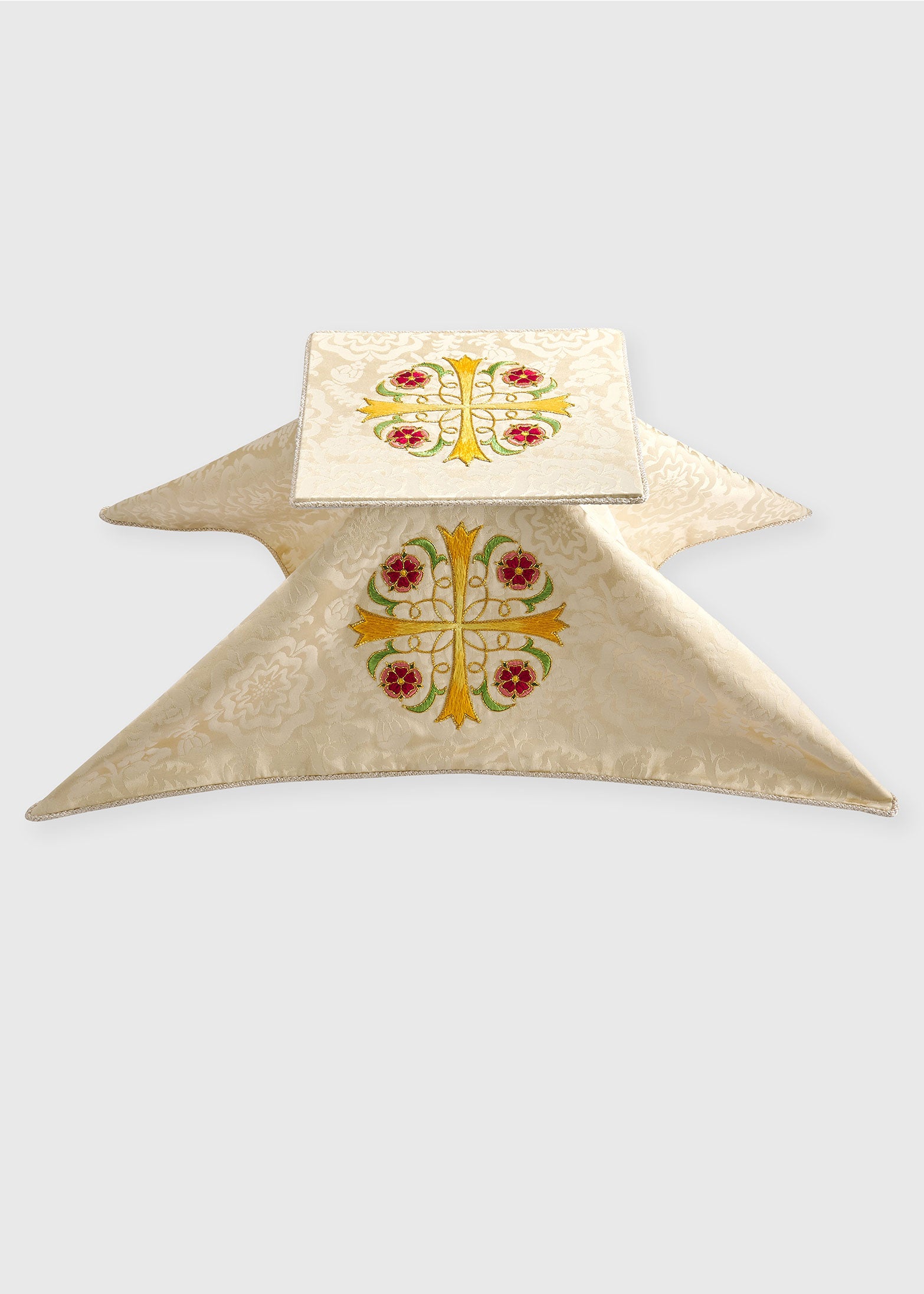 Hand Embroidered Veil and Burse