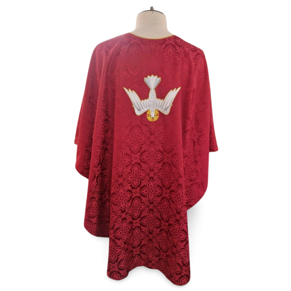 red chelmsford with embroidery