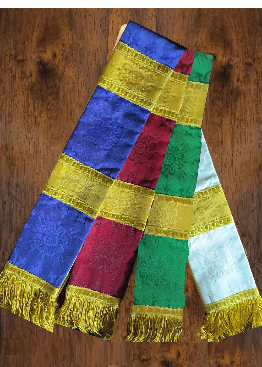 Gothic style set of stoles with orphreys